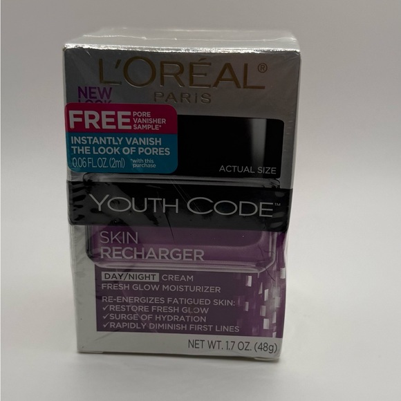 L’Oréal Youth Code Skin Recharger Day/Night Cream Moisturizer 1.7 oz Rare HTF